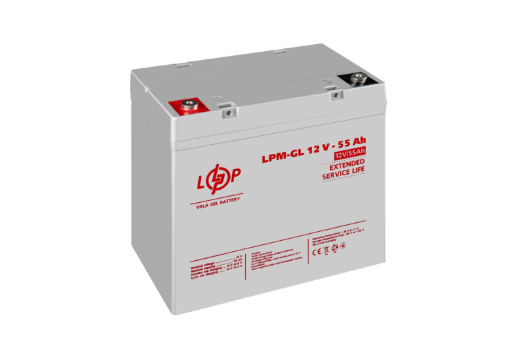 Акумулятор гелевый LPM-GL 12V - 55 Ah