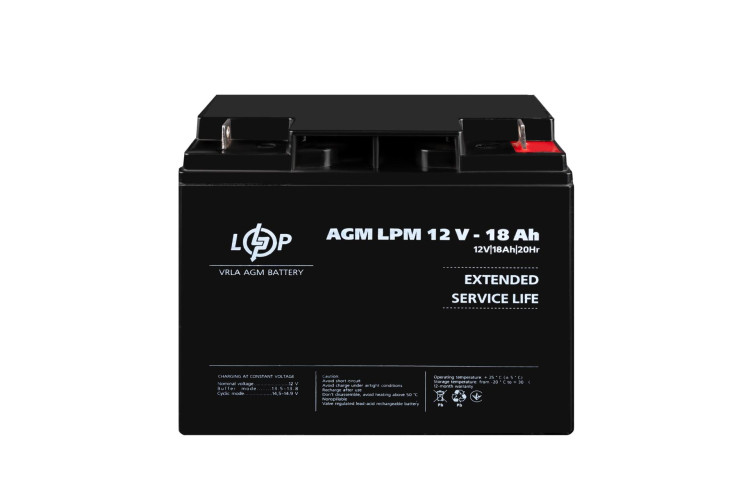 Аккумулятор AGM LPM 12V - 18 Ah
