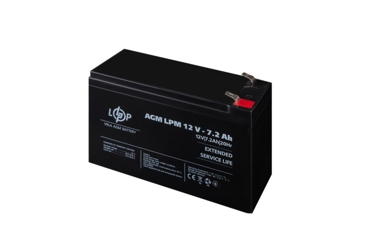 Акумулятор AGM LPM 12V - 7.2 Ah