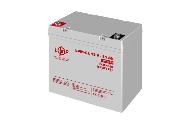 Акумулятор гелевый LPM-GL 12V - 55 Ah