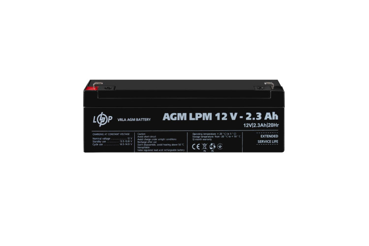 Акумулятор AGM LPM 12V - 2.3 Ah