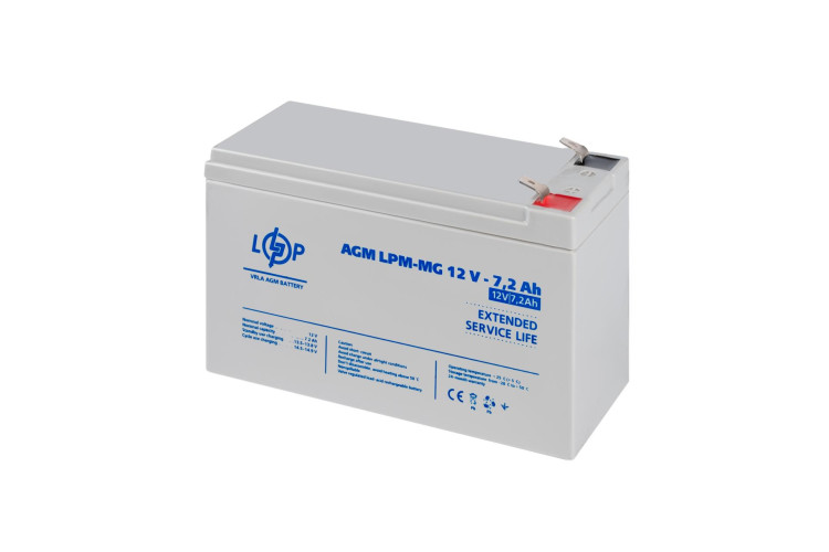 Аккумулятор мультигелевый LPM-MG 12V - 7.2 Ah