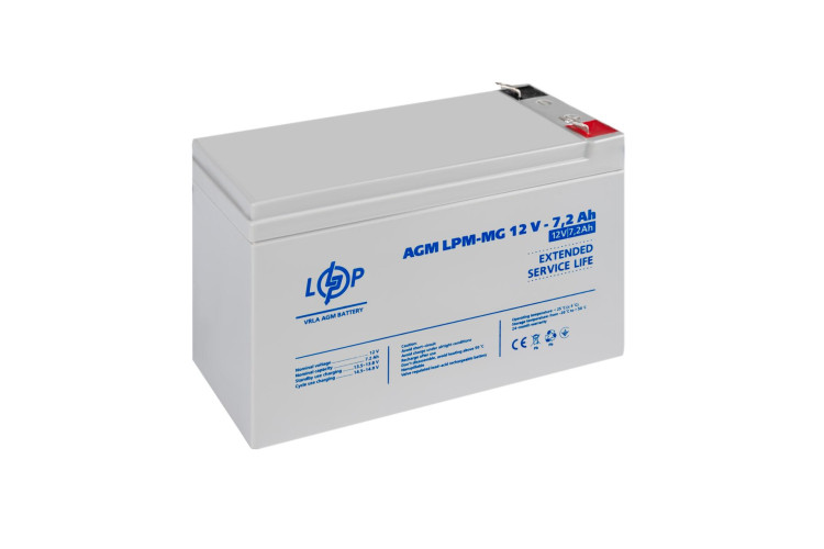 Аккумулятор мультигелевый LPM-MG 12V - 7.2 Ah