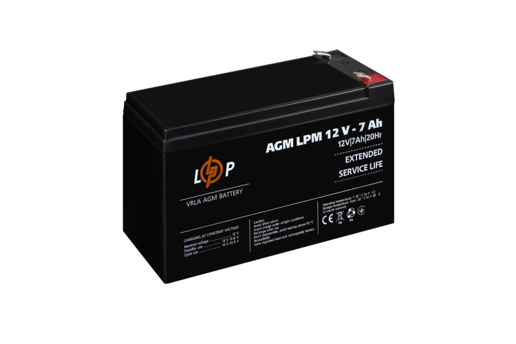 Акумулятор AGM LPM 12V - 7 Ah