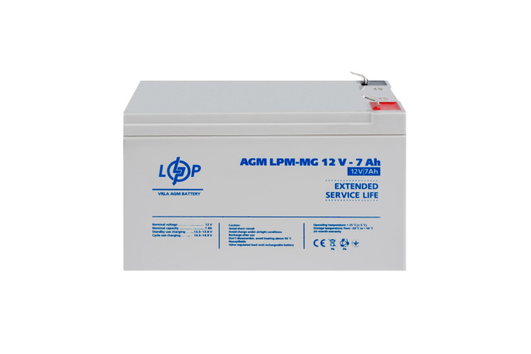 Аккумулятор мультигелевый LPM-MG 12V - 7 Ah