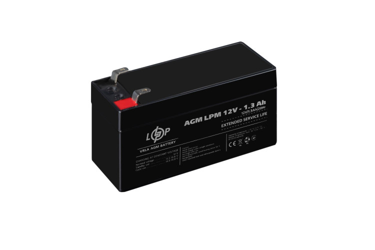 Аккумулятор AGM LPM 12V - 1.3 Ah