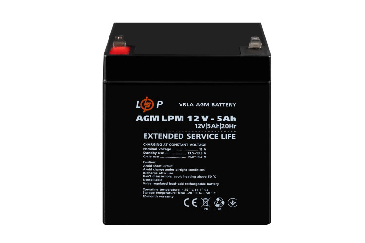 Аккумулятор AGM LPM 12V - 5 Ah
