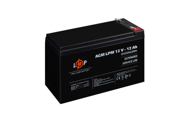 Аккумулятор AGM LPM 12V - 12 Ah