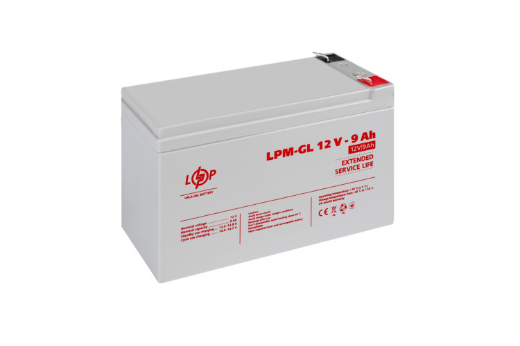 Аккумулятор гелевый LPM-GL 12V - 9 Ah