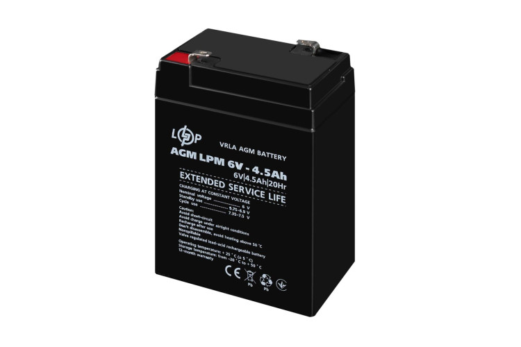 Акумулятор AGM LPM 6V - 4.5 Ah