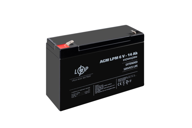 Аккумулятор AGM LPM 6V - 14 Ah