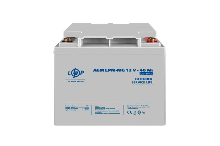 Аккумулятор мультигелевый LPM-MG 12V - 40 Ah