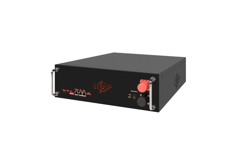 Аккумулятор LP LiFePO4 51,2V - 100 Ah (5120Wh) (BMS SP 100A/50А) RM RS485/CAN LCD BL