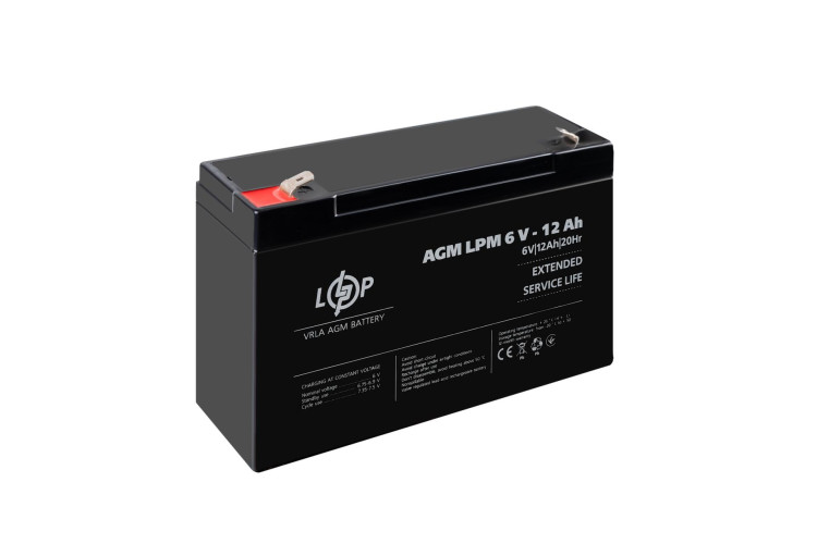 Аккумулятор AGM LPM 6V - 12 Ah