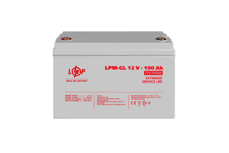 Аккумулятор гелевый LPM-GL 12V - 100 Ah