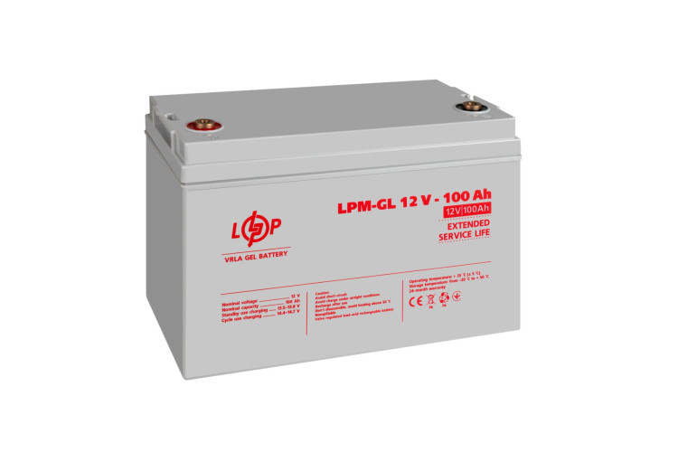 Аккумулятор гелевый LPM-GL 12V - 100 Ah
