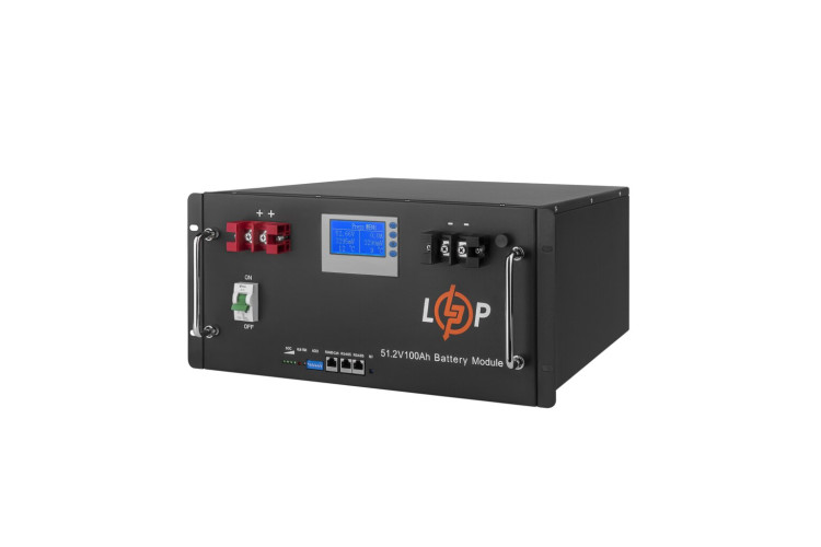 Аккумулятор LP LiFePO4 48V (51,2V) - 100 Ah (5120Wh) (Smart BMS 100A) с LCD RM