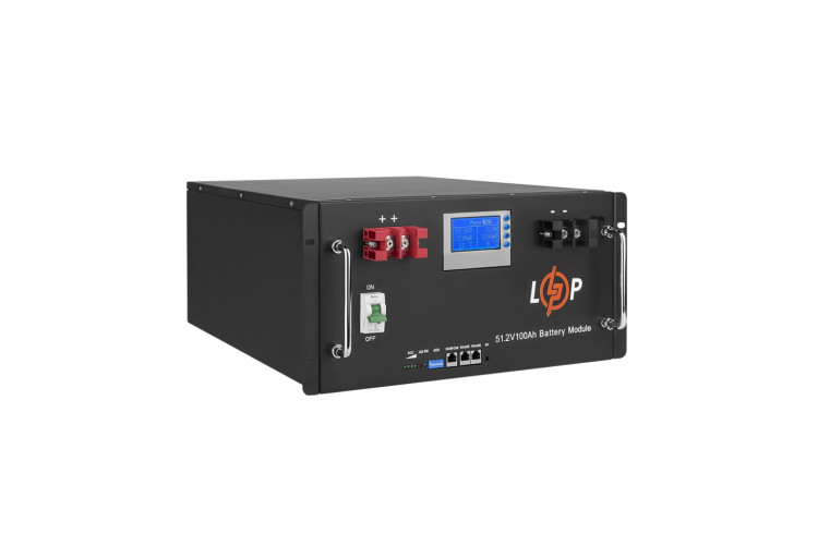 Аккумулятор LP LiFePO4 48V (51,2V) - 100 Ah (5120Wh) (Smart BMS 100A) с LCD RM