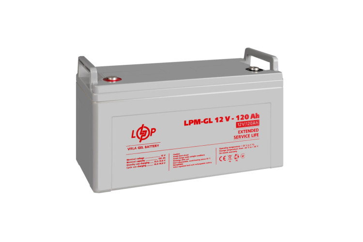 Аккумулятор гелевый LPM-GL 12V - 120 Ah
