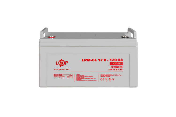 Аккумулятор гелевый LPM-GL 12V - 120 Ah