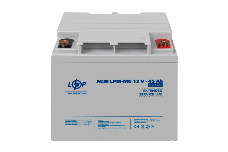 Аккумулятор мультигелевый LPM-MG 12V - 45 Ah