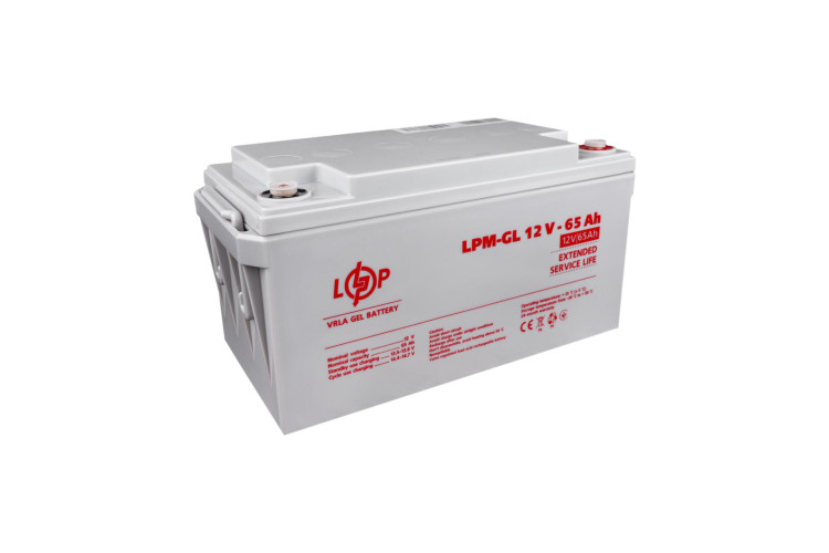 Аккумулятор гелевый LPM-GL 12V - 65 Ah