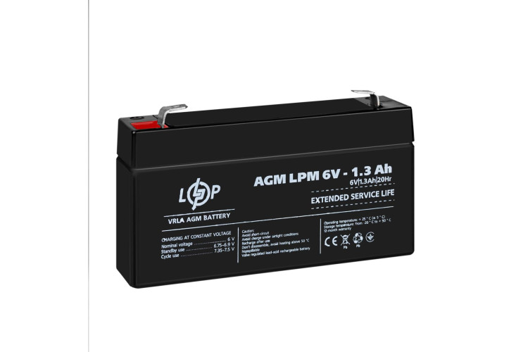 Аккумулятор AGM LPM 6V - 1.3 Ah