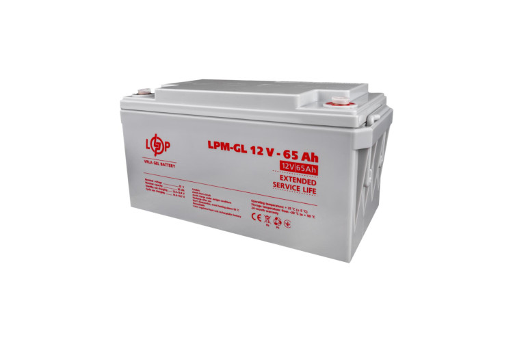 Аккумулятор гелевый LPM-GL 12V - 65 Ah