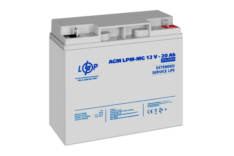 Аккумулятор мультигелевый LPM-MG 12V - 20 Ah