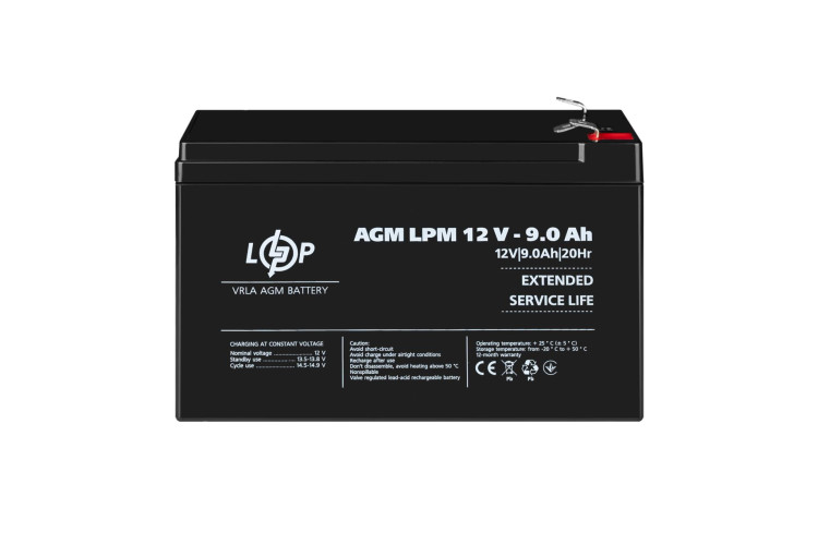 Аккумулятор AGM LPM 12V - 9 Ah