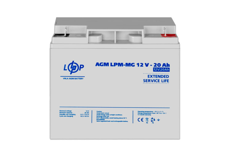 Аккумулятор мультигелевый LPM-MG 12V - 20 Ah