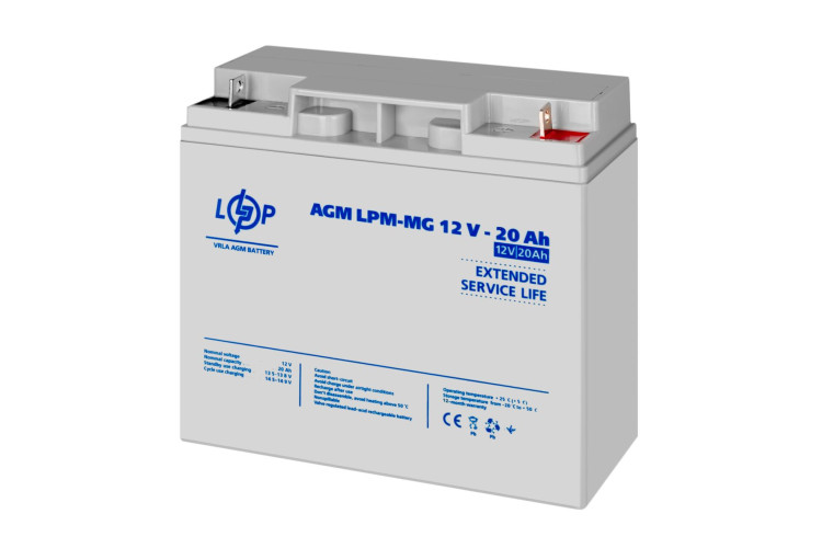 Аккумулятор мультигелевый LPM-MG 12V - 20 Ah