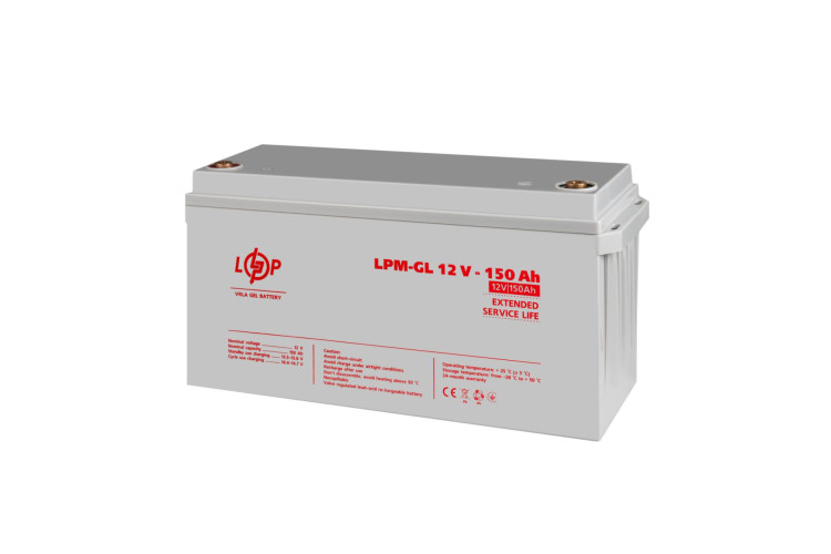 Аккумулятор гелевый LPM-GL 12V - 150 Ah