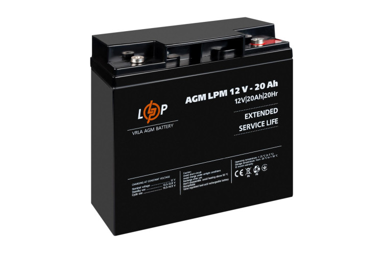 Аккумулятор AGM LPM 12V - 20 Ah под болт М5