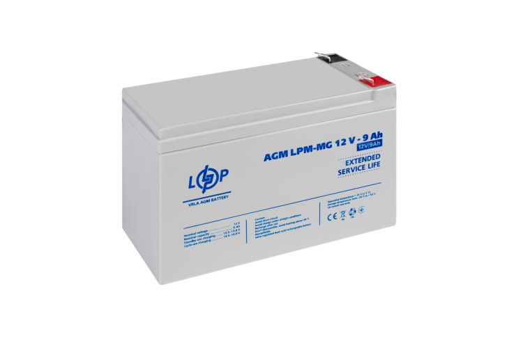 Аккумулятор мультигелевый LPM-MG 12V - 9 Ah
