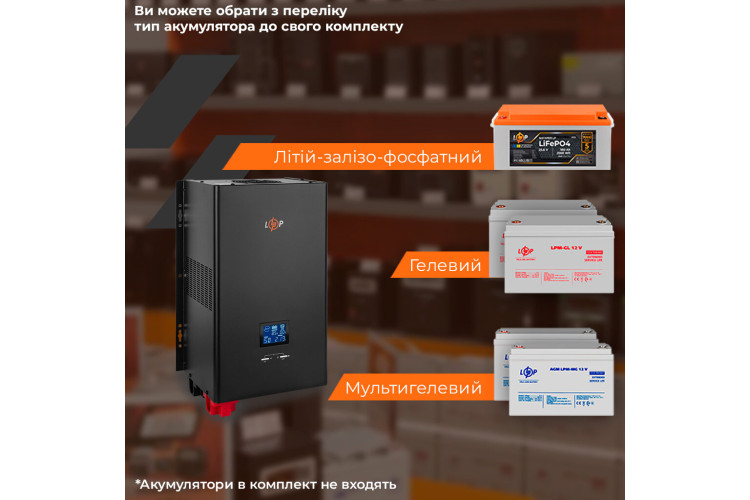 ИБП с правильной синусоидой 24V LPE-W-PSW-5000VA+ (3500Вт) 1-50A