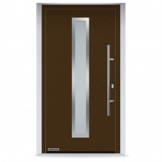 Входные двери 1000x2100 мм IsoPro IP 700N, RAL 8028, Терракотовый