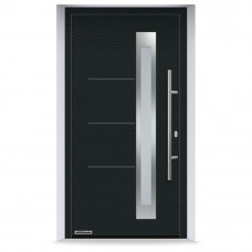 Входные двери 1100x2100 мм IsoPro IP 780S, CH 703, Антрацитовый металлик