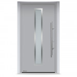 Входные двери под размер Thermo65 700S, RAL 9006, Белый алюминий