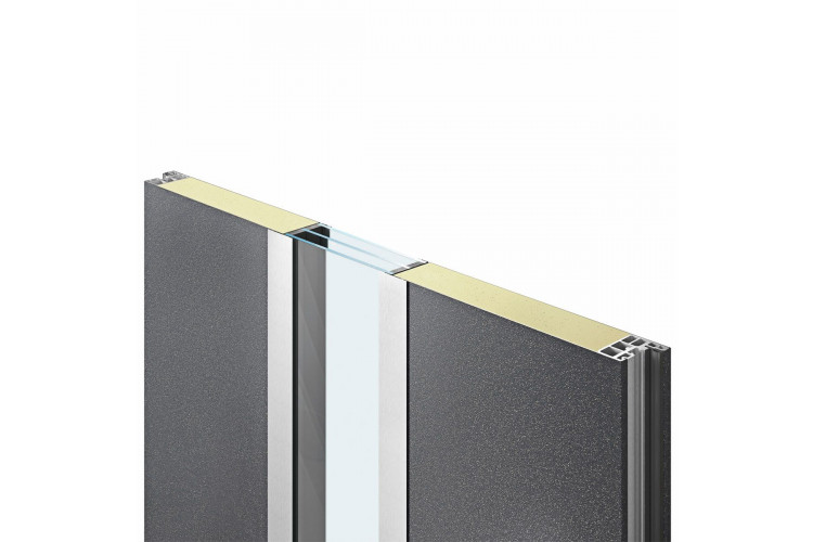 Входные двери 1000x2100 мм IsoPro IP 015, RAL 9006, Белый алюминий