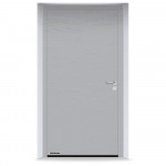 Входные двери 1100x2100 мм IsoPro IP 010, RAL 9006, Белый алюминий