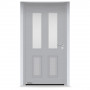 Входные двери 1100x2100 мм IsoPro IP 410S, RAL 9006, Белый алюминий