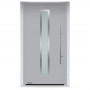 Входные двери 1100x2100 мм IsoPro IP 700N, RAL 9006, Белый алюминий