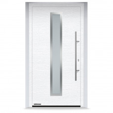 Входные двери 1000x2100 мм IsoPro IP 700N, RAL 9016, Белый матовый