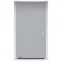 Входные двери 1150x2200 мм IsoPro IP 010, RAL 9006, Белый алюминий