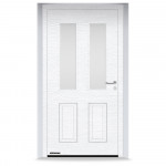 Входные двери 1100x2100 мм IsoPro IP 410S, RAL 9016, Белый матовый