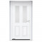 Входные двери 1100x2100 мм IsoPro IP 410S, RAL 9016, Белый матовый
