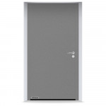 Входные двери 1000x2100 мм IsoPro IP 010, RAL 9007, Серый алюминий
