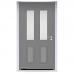 Входные двери 1100x2100 мм IsoPro IP 410S, RAL 9007, Серый алюминий