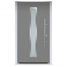 Входные двери 1150x2200 мм IsoPro IP 700N, RAL 9007, Серый алюминий